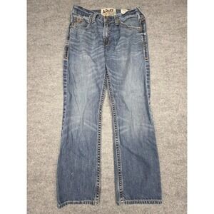 Ariat M4 Low Rise Straight Jeans Men 32 x 32 (FITS 30 x 29.5) Blue Bradford